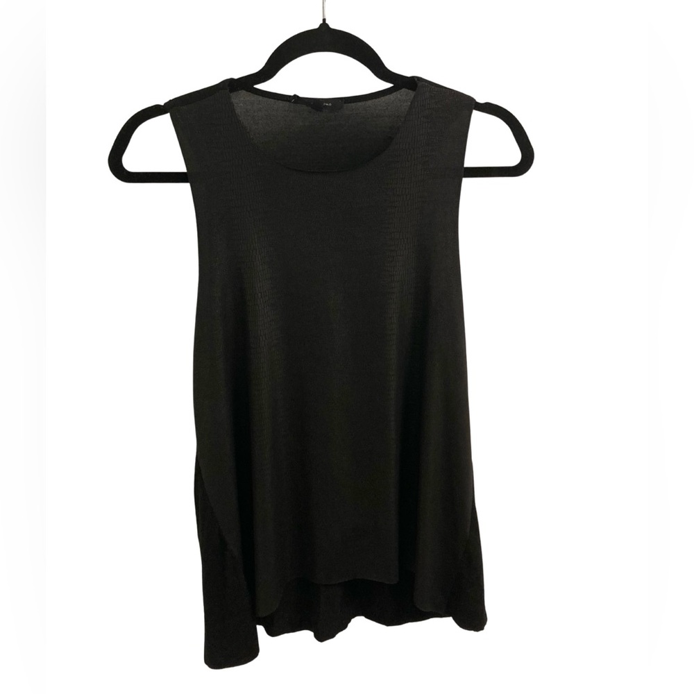 OLIVACEOUS BLACK SNAKESKIN TANK TOP SIZE M